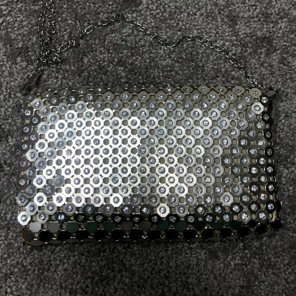 STACY GOLD RHINESTONE CLUTCH‎